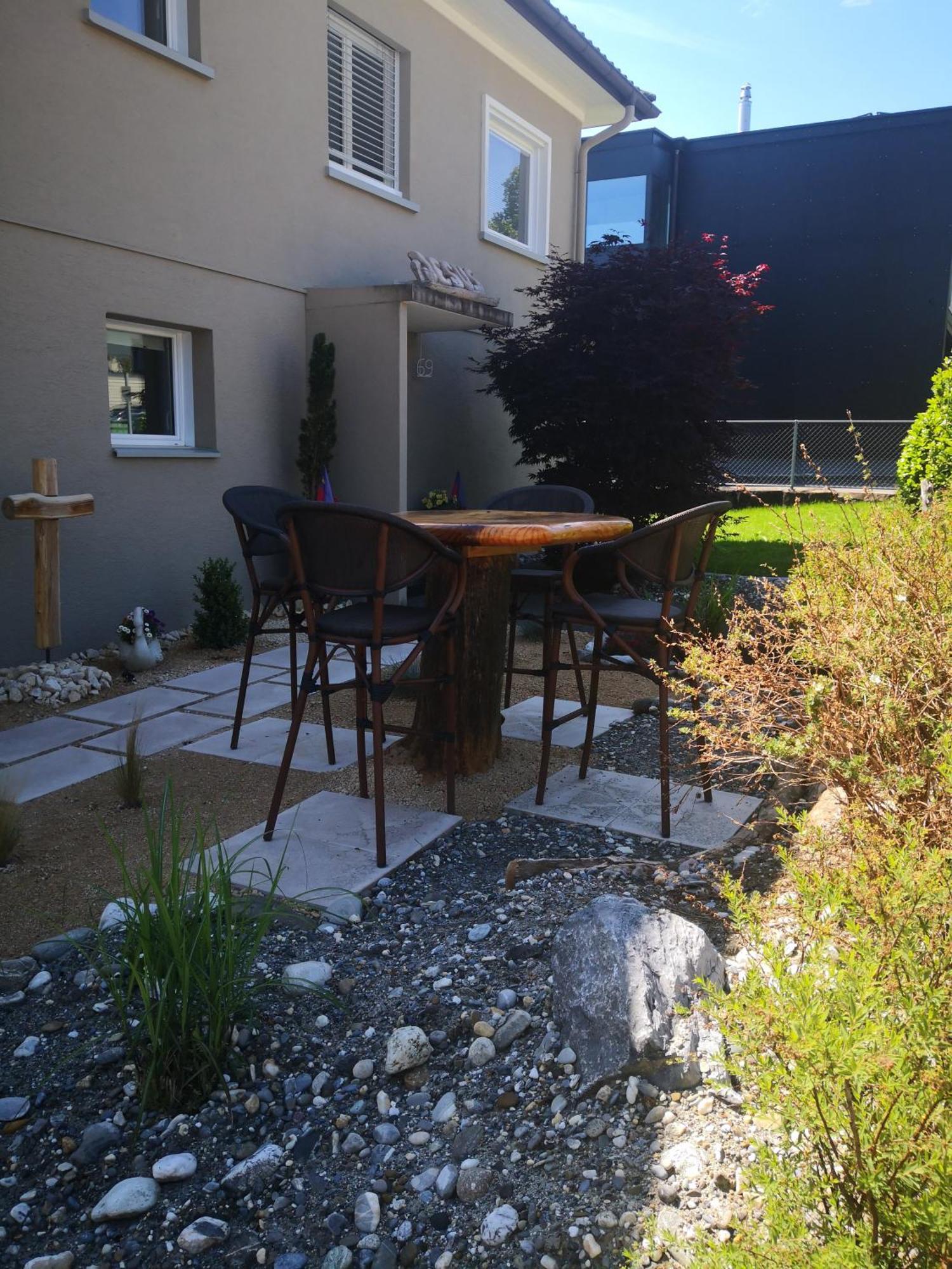 Garten-Wohnung Eschen Exteriör bild